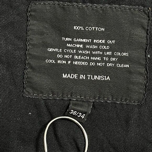 Ralph Lauren Black Label Wax Coated Slim Fit Jeans 36x32 Brown Tin Cloth Canvas - Picture 8 of 9